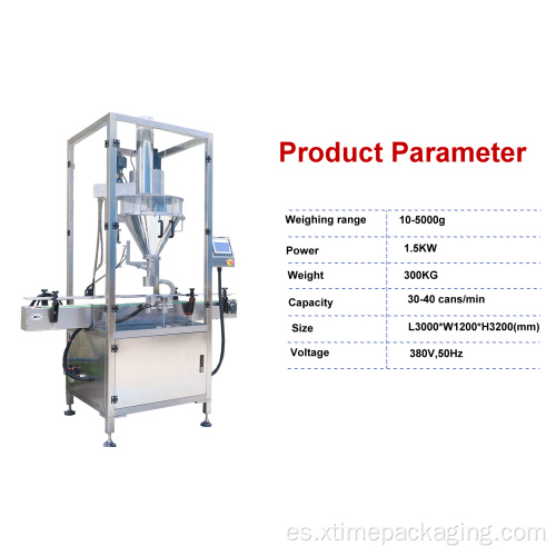 Máquina de envasado de leche en polvo para envasado de harina de trigo